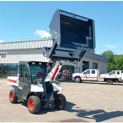 mini skid steer high dump bucket|standard skid steer bucket size.